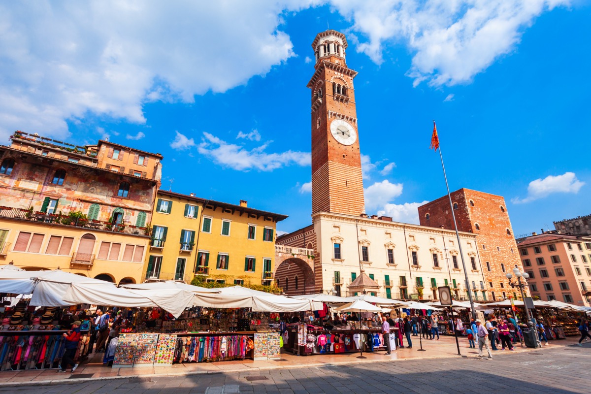 Panorama über Verona und die Etsch